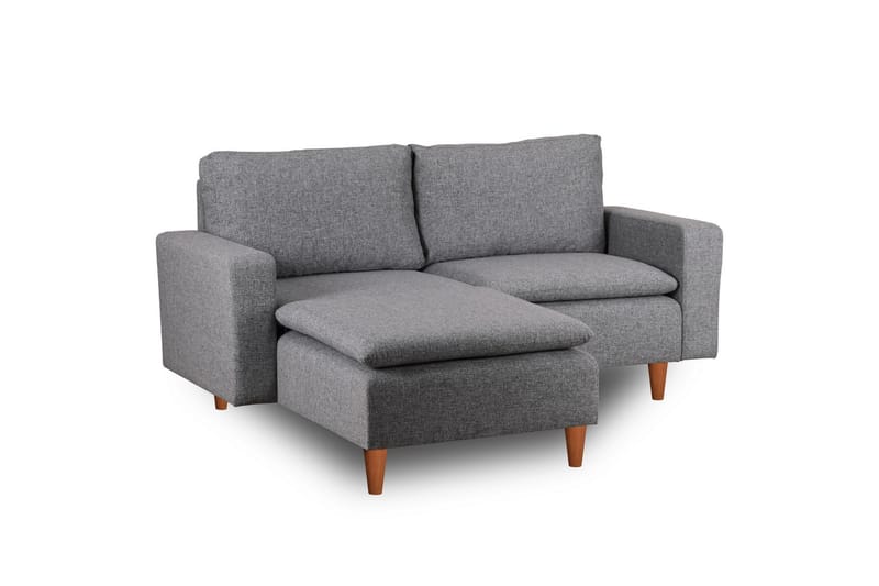 Lungo  Soffa m. Divan 4-sits Ljusgrå - Möbler - Vardagsrum - Soffor - Divansoffa & schäslong