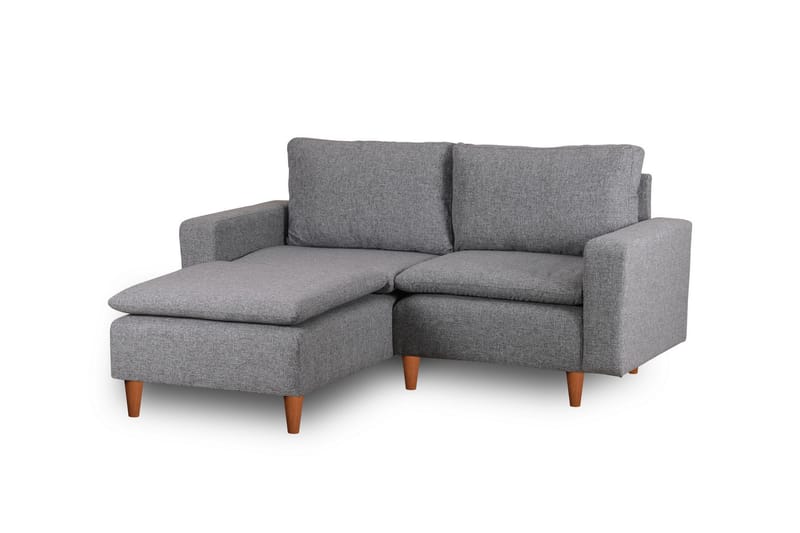 Lungo  Soffa m. Divan 4-sits Ljusgrå - Möbler - Vardagsrum - Soffor - Divansoffa & schäslong