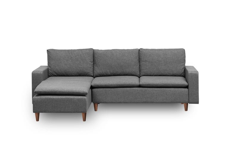 Lungo  Soffa m. Divan 4-sits Mörkgrå - Möbler - Vardagsrum - Soffor - Divansoffa & schäslong