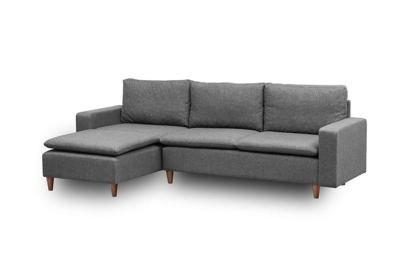 Lungo  Soffa m. Divan 4-sits Mörkgrå - Möbler - Vardagsrum - Soffor - Divansoffa & schäslong