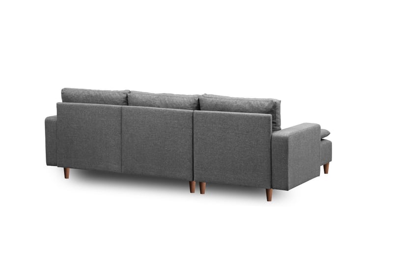 Lungo  Soffa m. Divan 4-sits Mörkgrå - Möbler - Vardagsrum - Soffor - Divansoffa & schäslong