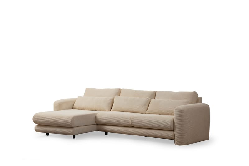 Makhan Soffa m. Divan 3-sits Beige - Möbler - Vardagsrum - Soffor - Divansoffa & schäslong