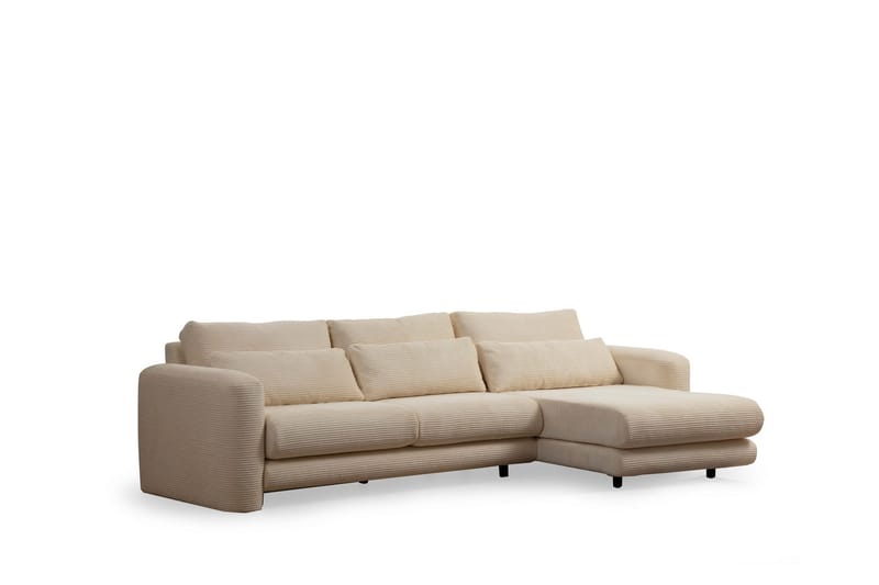 Makhan Soffa m. Divan 3-sits Beige - Möbler - Vardagsrum - Soffor - Divansoffa & schäslong