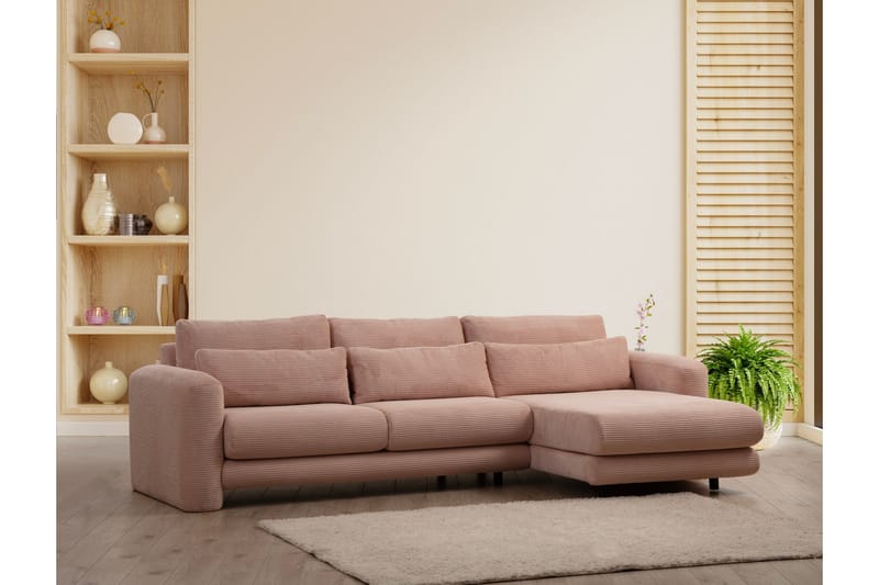 Makhan Soffa m. Divan 3-sits Rosa - Möbler - Vardagsrum - Soffor - Divansoffa & schäslong