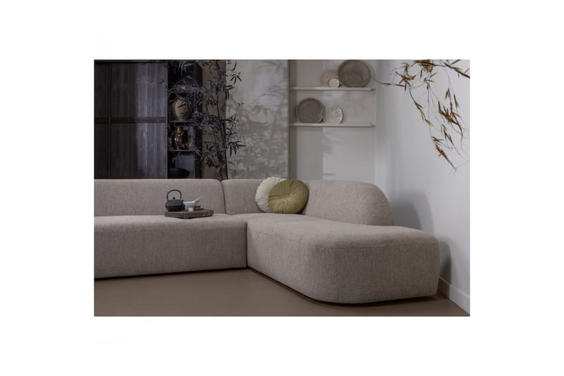 Mooli Soffa med Schäslong 3-sits Naturmelange - Möbler - Vardagsrum - Soffor - Divansoffa & schäslong