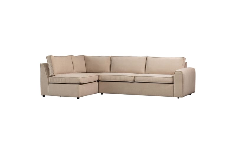 MUJO Soffa med Schäslong 3-sits Beige - Möbler - Vardagsrum - Soffor - Divansoffa & schäslong