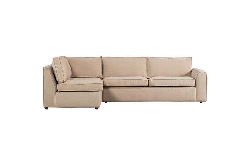 MUJO Soffa med Schäslong 3-sits Beige - Möbler - Vardagsrum - Soffor - Divansoffa & schäslong