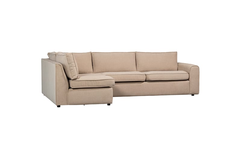 MUJO Soffa med Schäslong 3-sits Beige - Möbler - Vardagsrum - Soffor - Divansoffa & schäslong