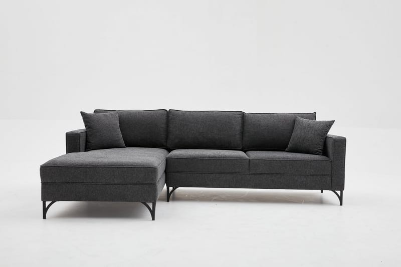 NAUEN Soffa m. Divan 4-sits Antracit - Möbler - Vardagsrum - Soffor - Divansoffa & schäslong