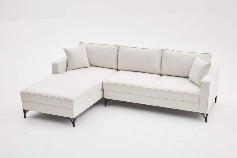 NAUEN Soffa m. Divan 4-sits Beige - Möbler - Vardagsrum - Soffor - Divansoffa & schäslong