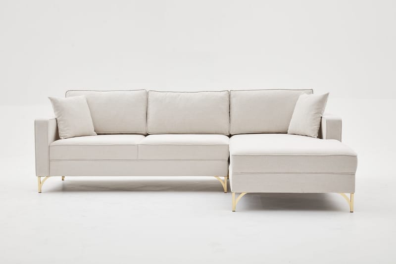 NAUEN Soffa m. Divan 4-sits Beige - Möbler - Vardagsrum - Soffor - Divansoffa & schäslong