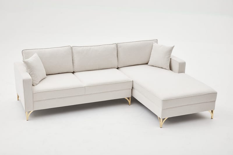 NAUEN Soffa m. Divan 4-sits Beige - Möbler - Vardagsrum - Soffor - Divansoffa & schäslong