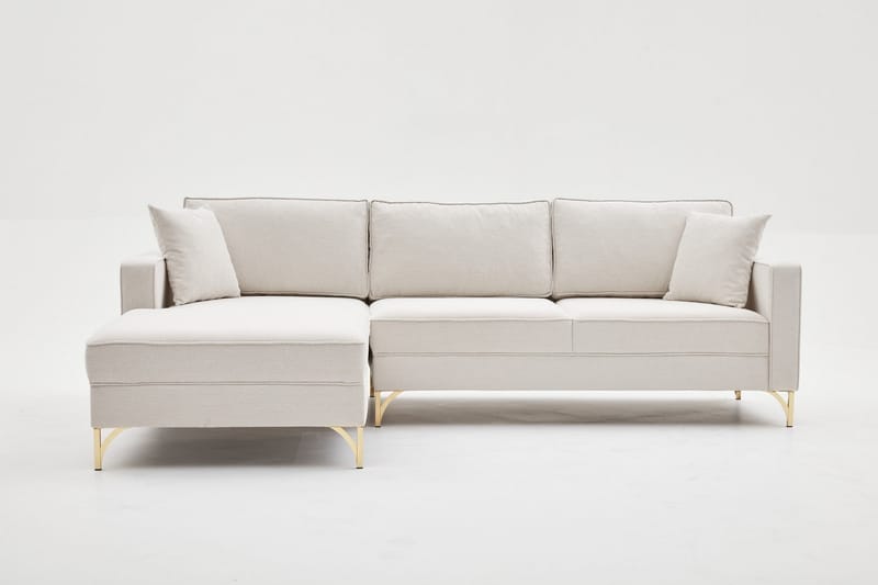 NAUEN Soffa m. Divan 4-sits Beige - Möbler - Vardagsrum - Soffor - Divansoffa & schäslong