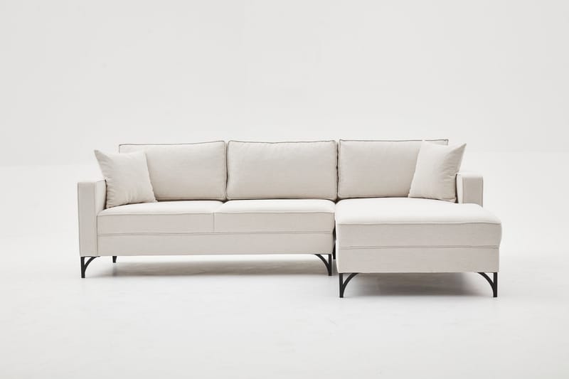 NAUEN Soffa m. Divan 4-sits Beige - Möbler - Vardagsrum - Soffor - Divansoffa & schäslong