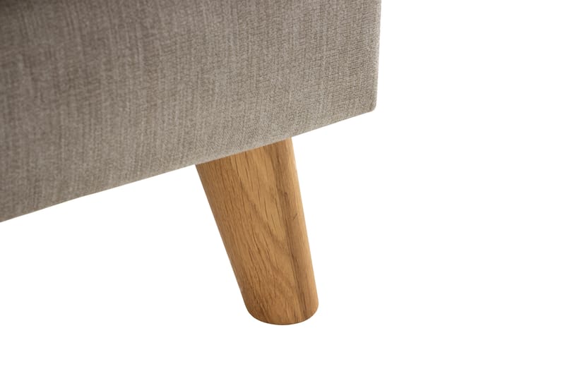 OSCAR LYX 3-sits Divansoffa Vänster Beige/Ek - Möbler - Vardagsrum - Soffor - Divansoffa & schäslong