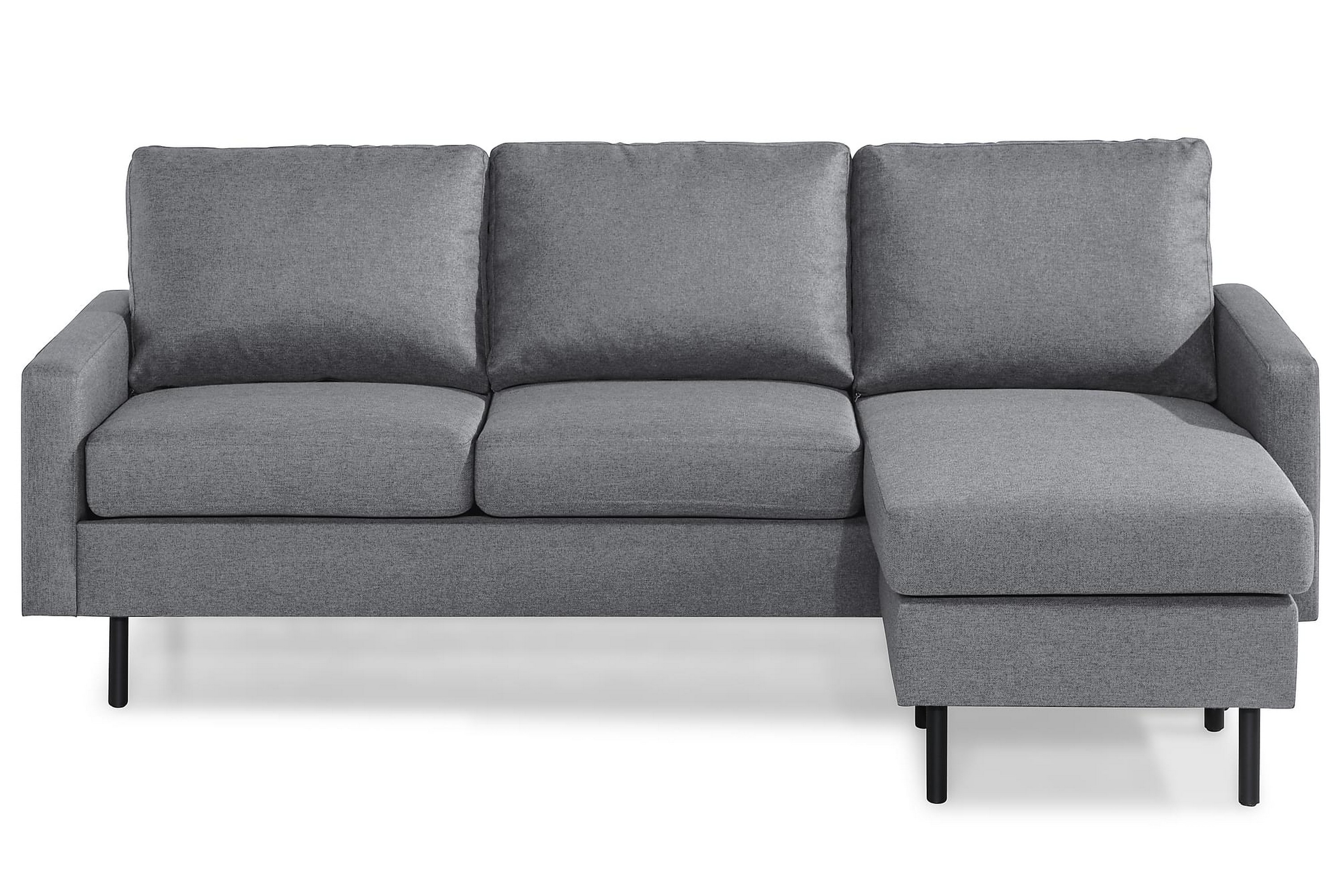 RACKO 3-sits Soffa med Divan Vändbar Chenille Beige – Skräddarsy färg och tyg