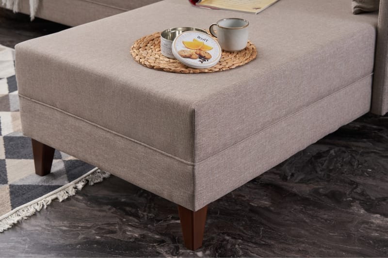 REPUBLICA Soffa m. Divan 4-sits Cream - Möbler - Vardagsrum - Soffor - Divansoffa & schäslong