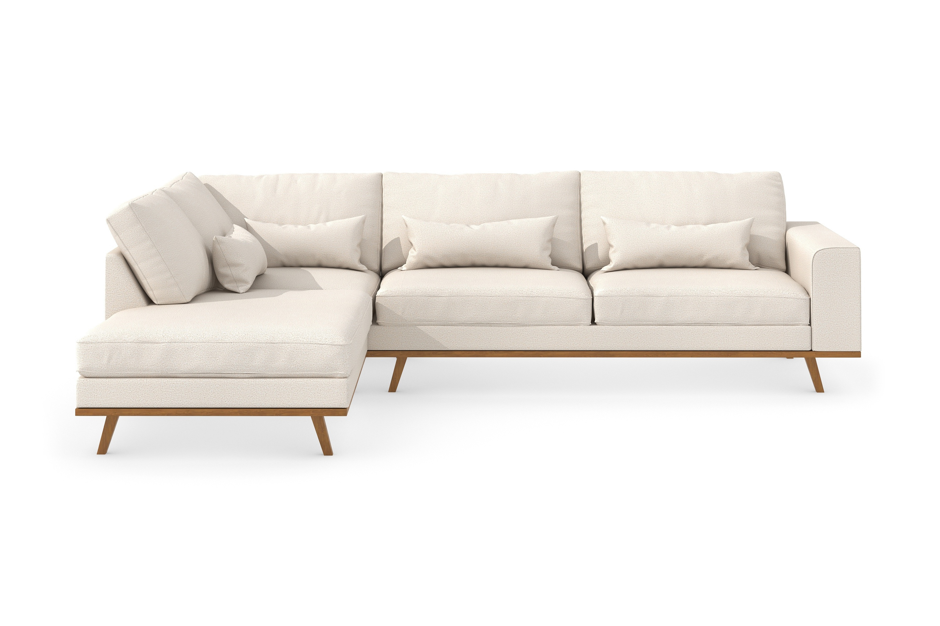 TULSA 2,5-sits L-Soffa Beige –