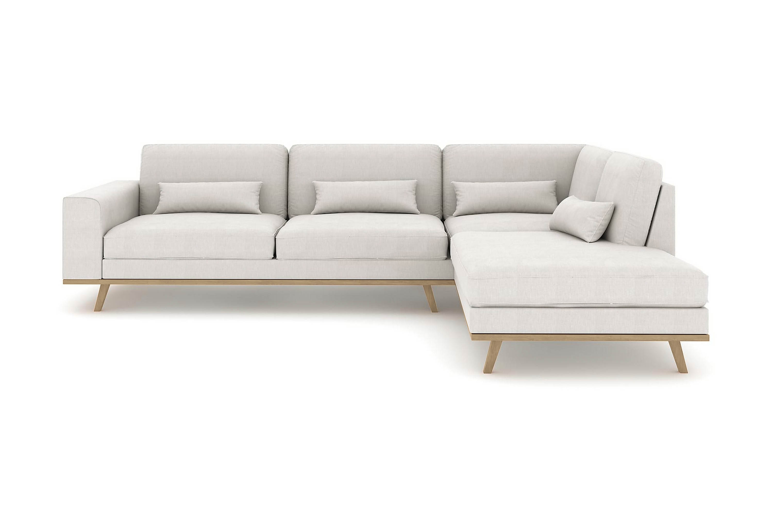 TULSA 2,5-sits L-Soffa Linnebeige –