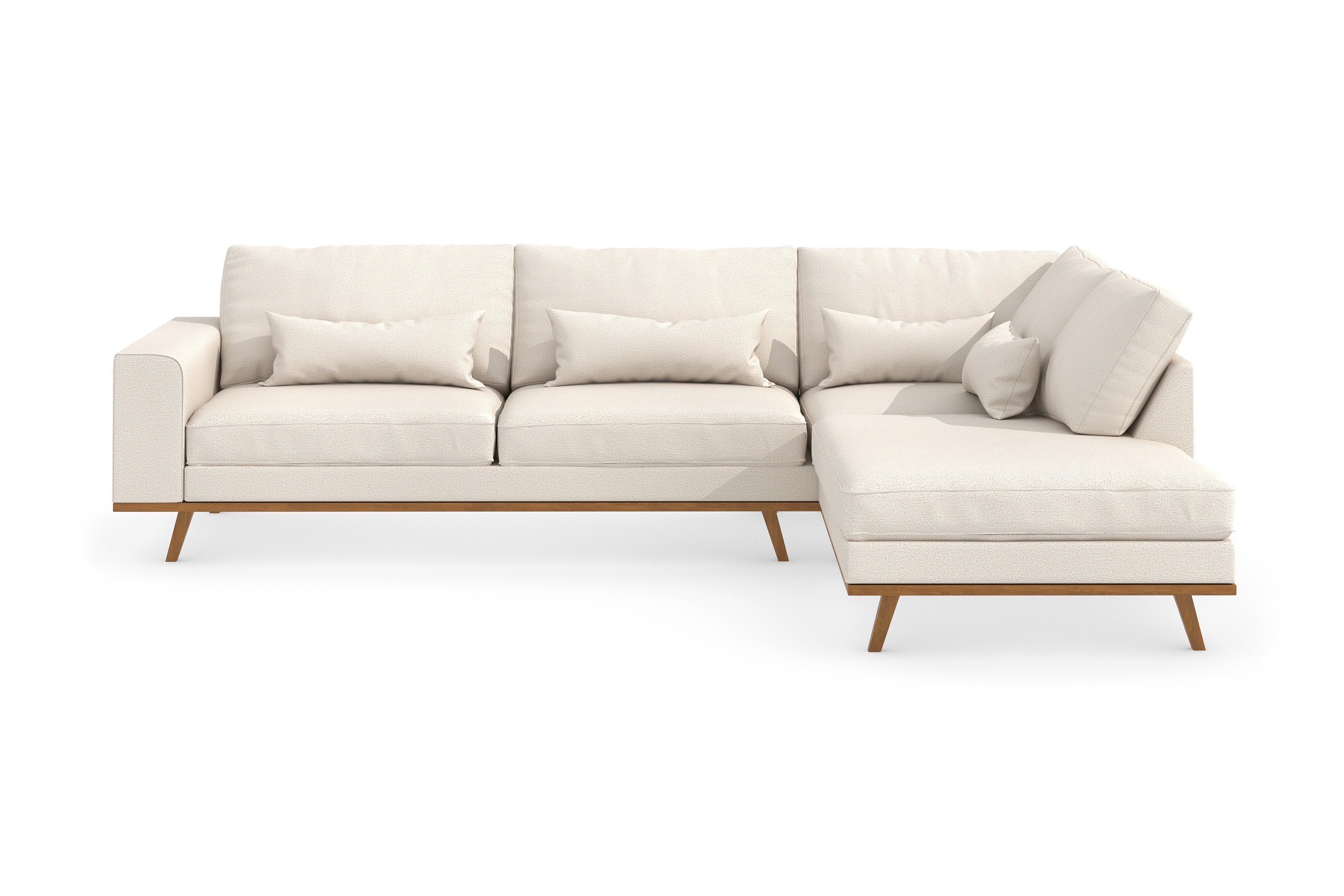 TULSA Divansoffa 2,5-sits Beige/Ek –