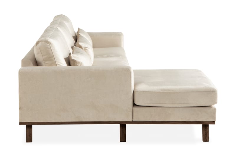 TULSA Divansoffa Sammet Beige - Möbler - Vardagsrum - Soffor - Divansoffa & schäslong