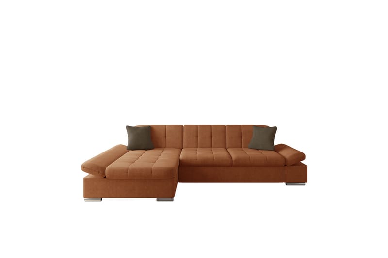 Djerra Soffa med Divan 3-sits - Orange/Brun - Möbler - Vardagsrum - Soffor - Divansoffa & schäslong