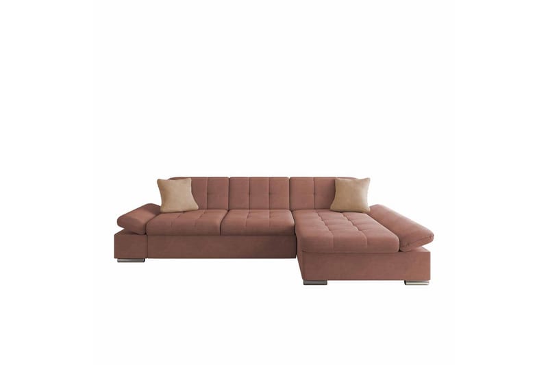 Djerra Soffa med Divan 3-sits - Rosa/Beige - Möbler - Vardagsrum - Soffor - Divansoffa & schäslong