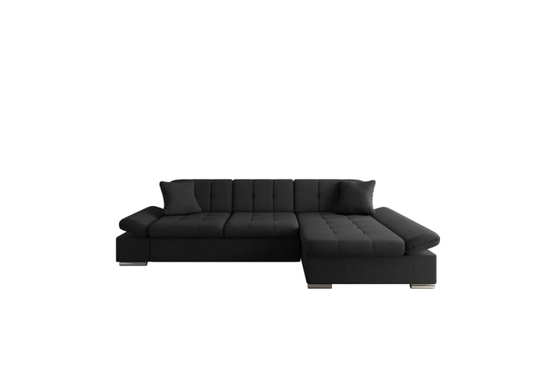 Djerra Soffa med Divan 3-sits - Svart - Möbler - Vardagsrum - Soffor - Divansoffa & schäslong