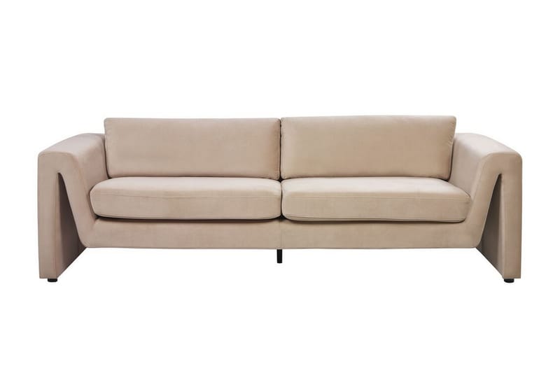 Durran Soffa 3-sits - Beige/Svart - Möbler - Vardagsrum - Soffor - 3-sits soffor