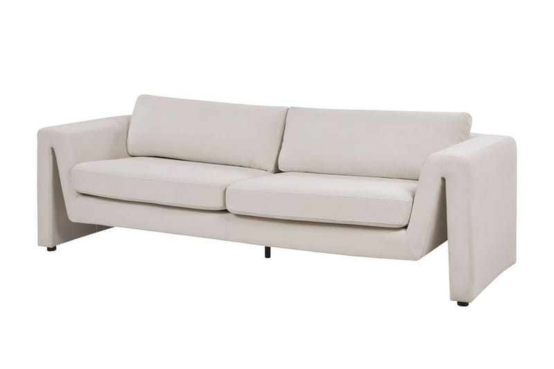 Durran Soffa 3-sits - Beige/Svart - Möbler - Vardagsrum - Soffor - 3-sits soffor