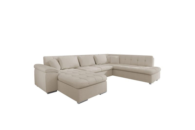 Dynir Soffa med Divan och Schäslong 4-sits - Beige - Möbler - Vardagsrum - Soffor - U-soffor