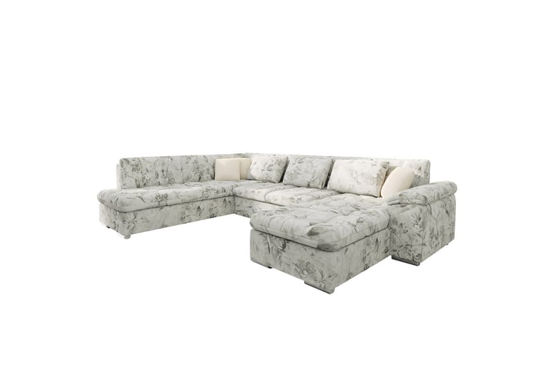 Dynir Soffa med Divan och Schäslong 4-sits - Flerfärgad/Beige - Möbler - Vardagsrum - Soffor - U-soffor