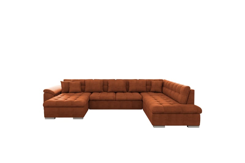 Dynir Soffa med Divan och Schäslong 4-sits - Orange - Möbler - Vardagsrum - Soffor - U-soffor