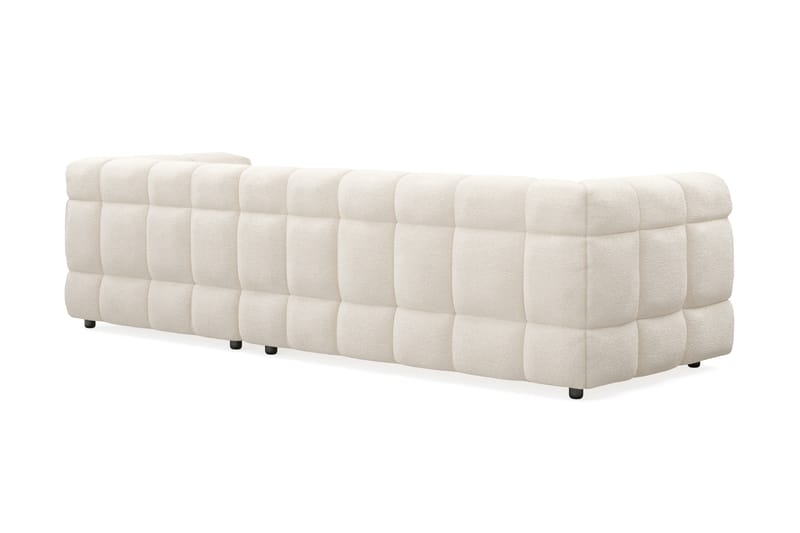 Elise 3-sits Bubblig Soffa med Divan Höger - Beige Teddy - Möbler - Vardagsrum - Soffor - Hörnsoffor