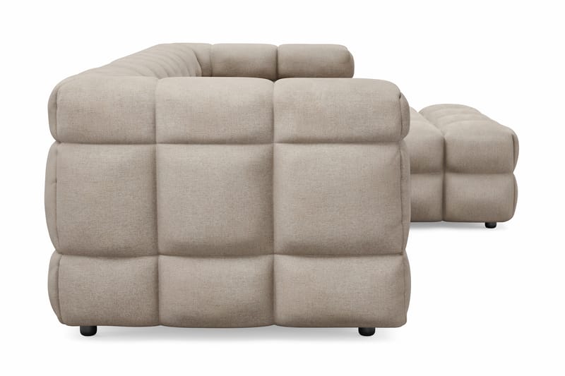 Elise 3-sits Bubblig Soffa med Divan Höger - Beige - Möbler - Vardagsrum - Soffor - Hörnsoffor