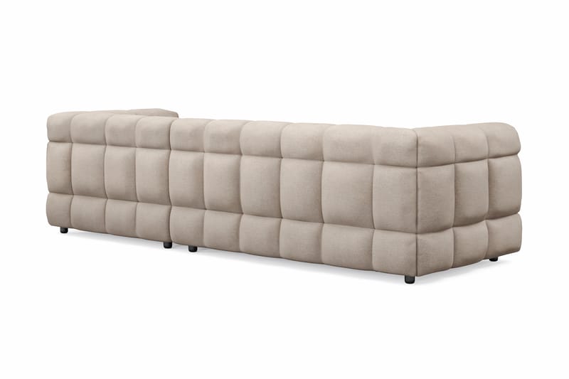 Elise 3-sits Bubblig Soffa med Divan Höger - Beige - Möbler - Vardagsrum - Soffor - Hörnsoffor