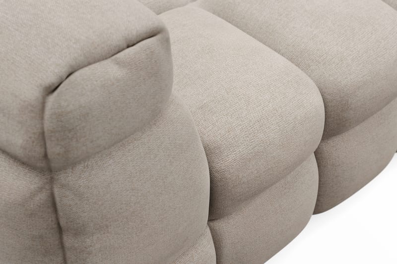 Elise 3-sits Bubblig Soffa med Divan Höger - Beige - Möbler - Vardagsrum - Soffor - Hörnsoffor