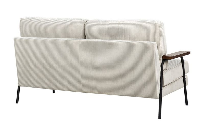 Faris Soffa 3-sits - Grå/Mörkt trä/Svart - Möbler - Vardagsrum - Soffor - 3-sits soffor