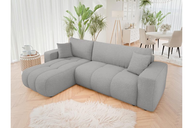 Flo Bäddsoffa med Divan 3-sits - Ljusgrå - Möbler - Vardagsrum - Soffor - Divansoffa & schäslong