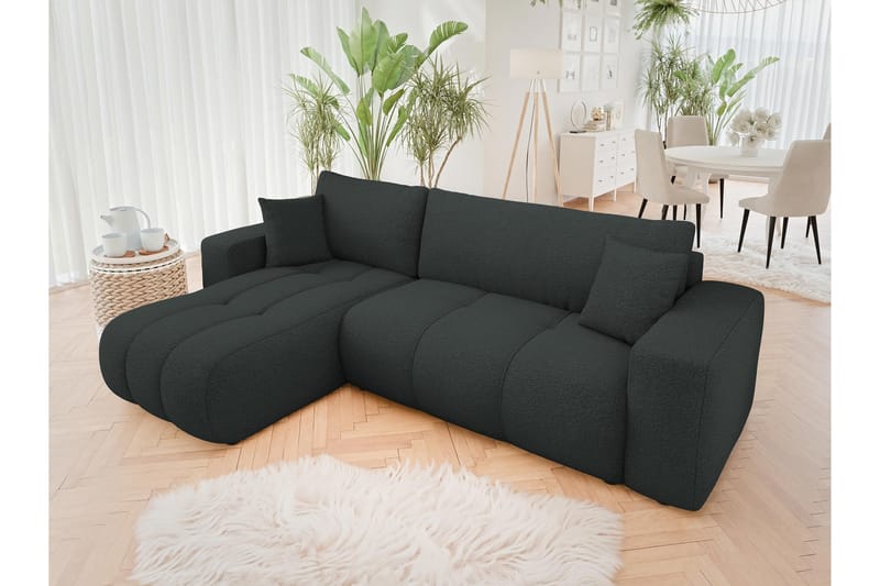 Flo Bäddsoffa med Divan 3-sits - Svart - Möbler - Vardagsrum - Soffor - Divansoffa & schäslong