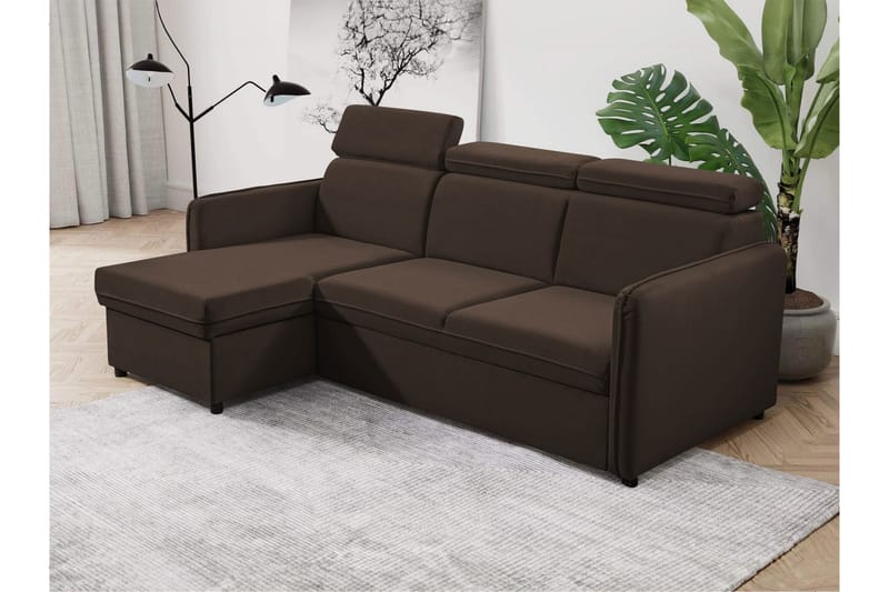 Fredrik Soffa med Divan 3-sits - Brun - Möbler - Vardagsrum - Soffor - Divansoffa & schäslong