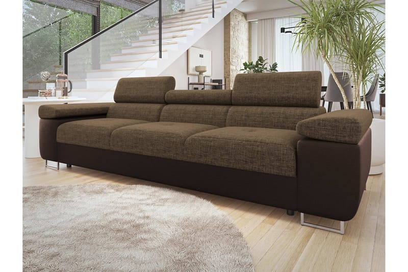 Gabina Soffa 3-sits - Brun - Möbler - Vardagsrum - Soffor - 3-sits soffor