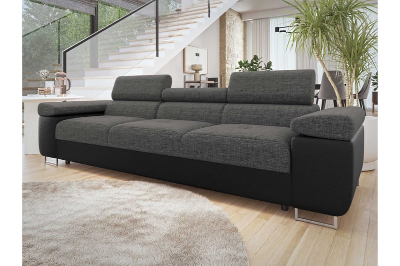 Gabina Soffa 3-sits - Svart/Grå - Möbler - Vardagsrum - Soffor - 3-sits soffor