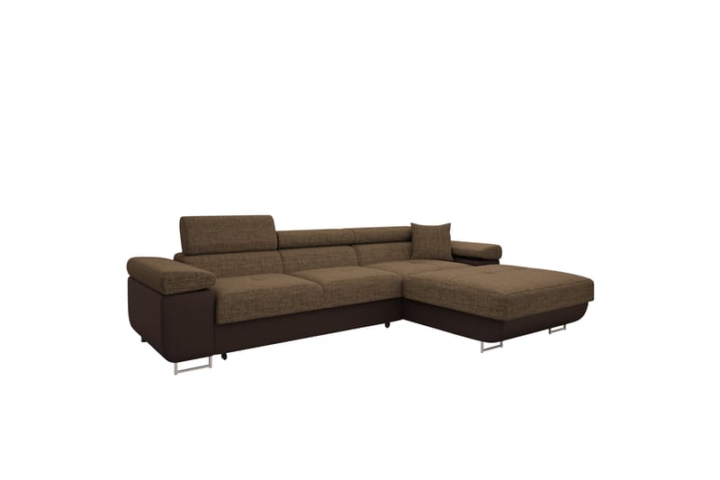 Gabina Soffa med Divan 3-sits - Brun - Möbler - Vardagsrum - Soffor - Divansoffa & schäslong