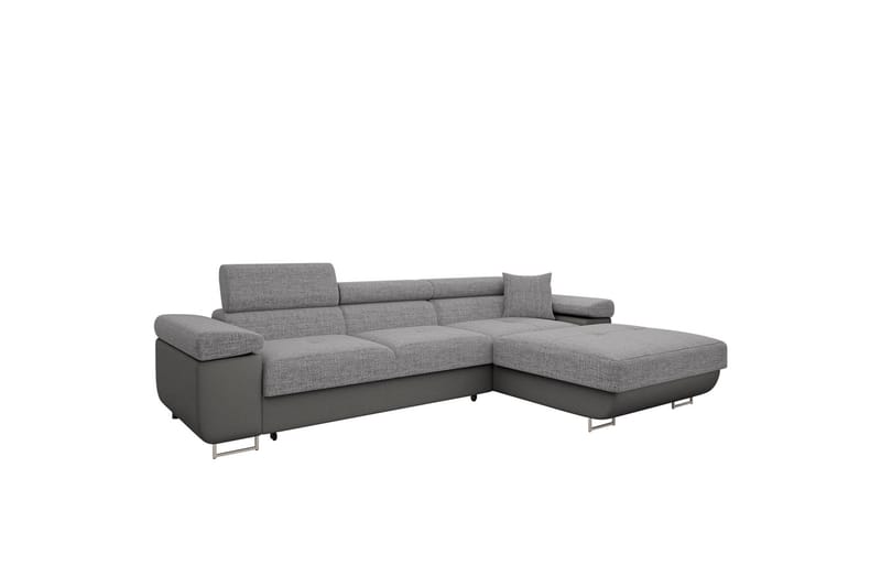 Gabina Soffa med Divan 3-sits - Grå - Möbler - Vardagsrum - Soffor - Divansoffa & schäslong