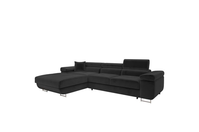 Gabina Soffa med Divan 3-sits - Svart - Möbler - Vardagsrum - Soffor - Divansoffa & schäslong