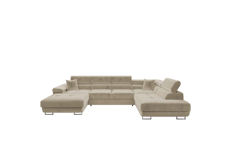 Gabina Soffa med Divan och Schäslong 4-sits - Beige - Möbler - Vardagsrum - Soffor - U-soffor