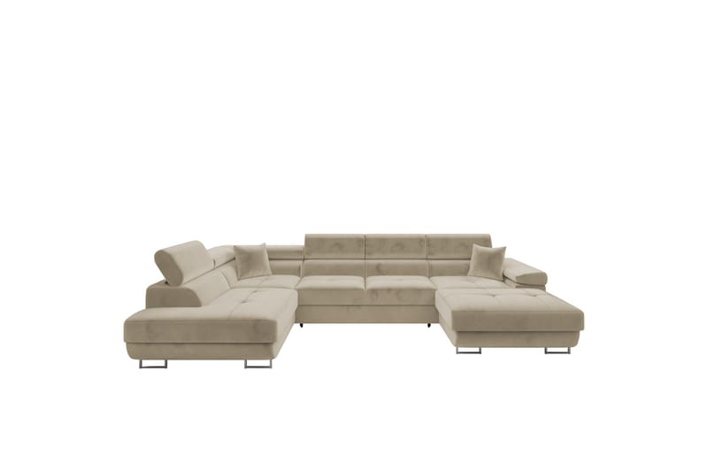 Gabina Soffa med Divan och Schäslong 4-sits - Beige - Möbler - Vardagsrum - Soffor - U-soffor