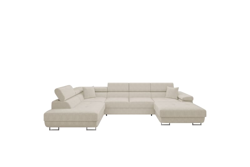 Gabina Soffa med Divan och Schäslong 4-sits - Beige - Möbler - Vardagsrum - Soffor - U-soffor