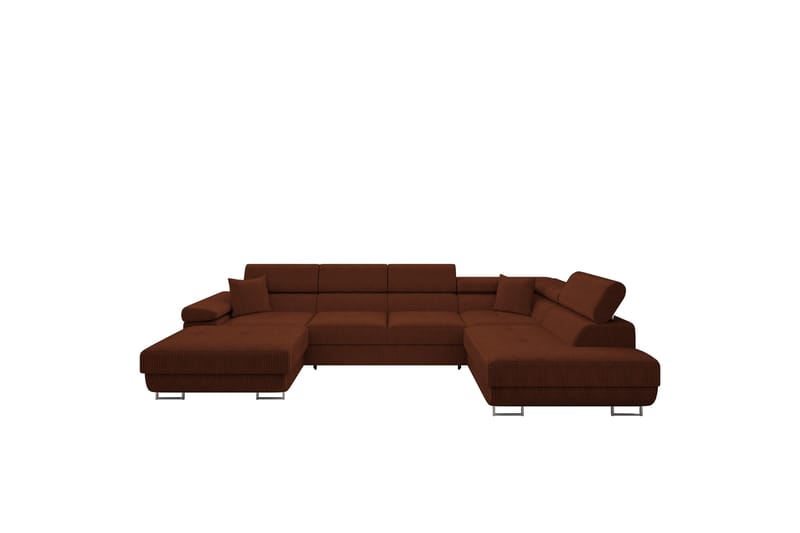 Gabina Soffa med Divan och Schäslong 4-sits - Brun - Möbler - Vardagsrum - Soffor - U-soffor